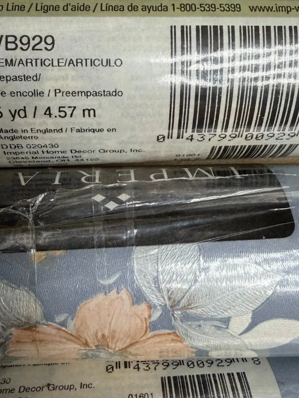 3 Rolls Imperial Vintage Wallpaper Border Floral Cottage Victorian WB929 NEW